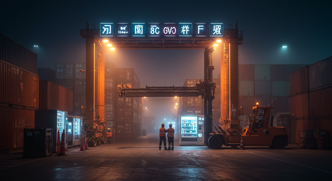 Склад в Китае с готовыми вендинговыми аппаратами для поставки